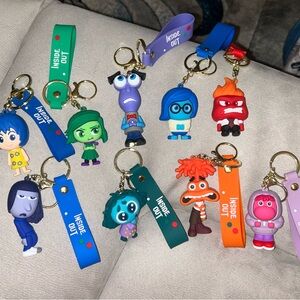 Inside Out 2 Silicone Keychains (Your choice of 2 keychains)